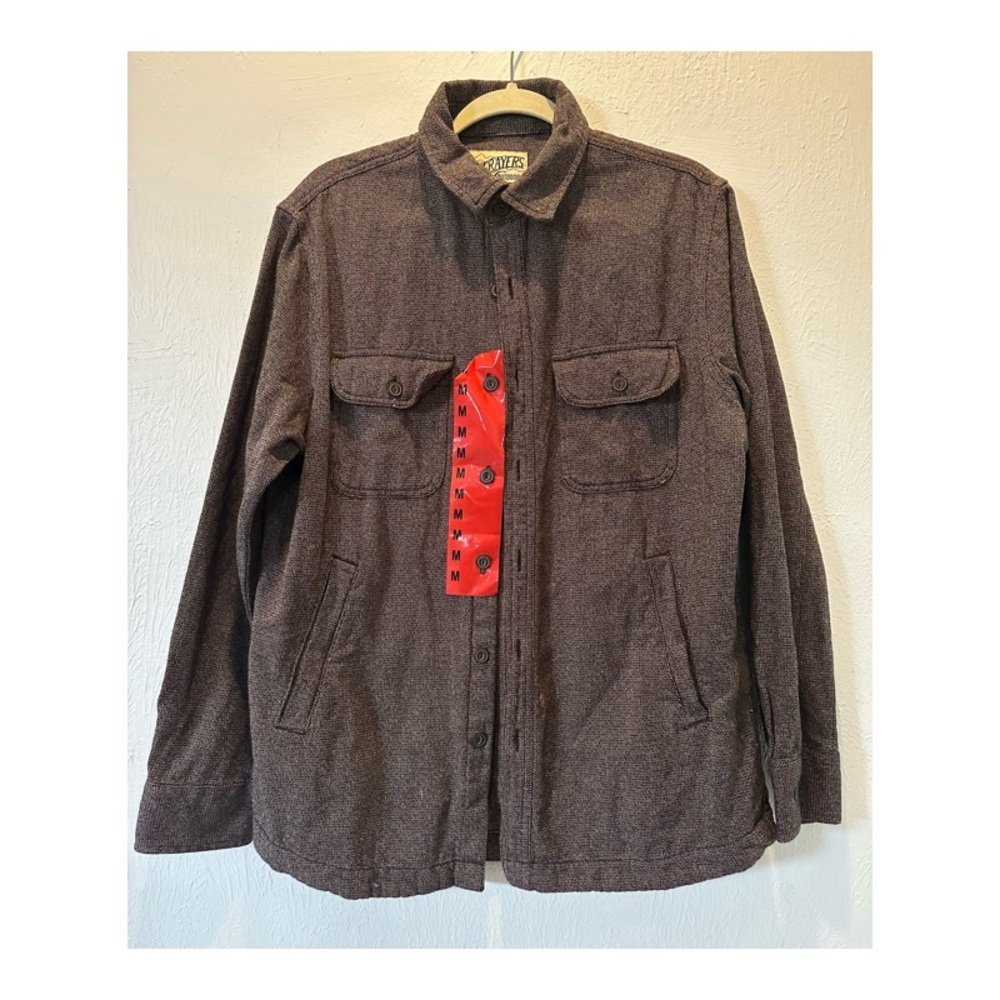 Grayers Shirt Jacket 100% Cotton Cold Weather Rated Soft Work Shirt brown Zs.M